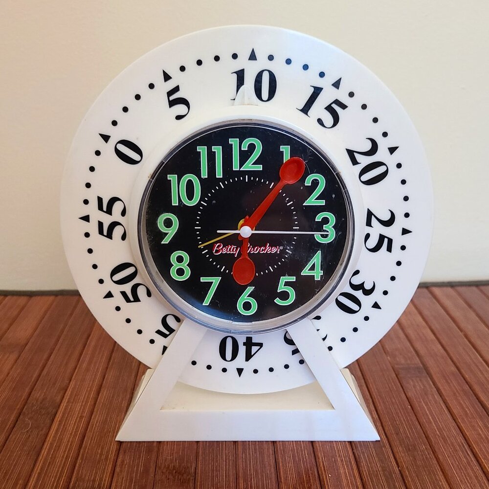Vintage Betty Crocker Combo  Alarm Clock Kitchen Baking/ Egg Timer